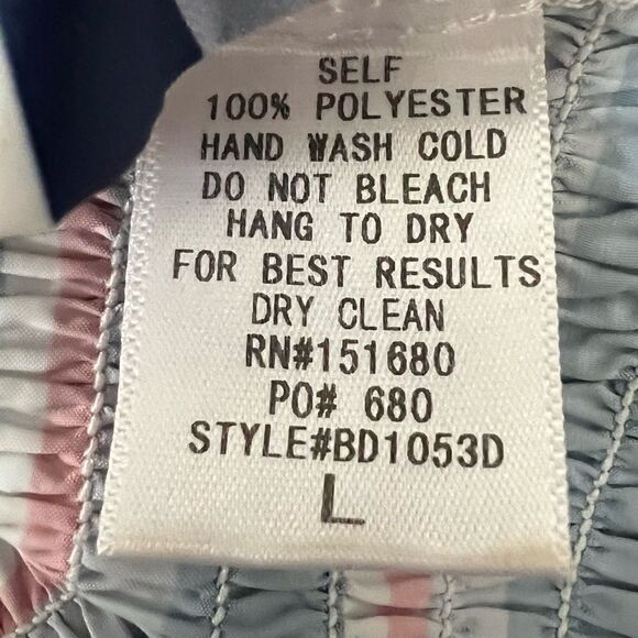 Storia Red White Blue Stretch Dress size L - Picture 4 of 6